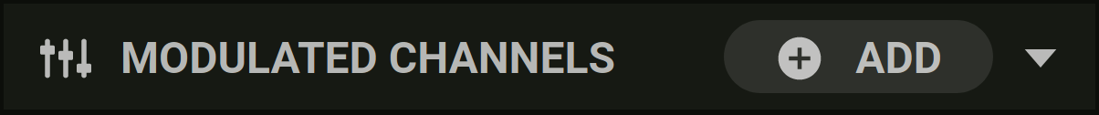 add modulateed channel button